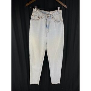 Vtg Levis 512 Women Jeans Size 5 (Fit 25x31) Short Blue Slim Fit Tapered Leg 90s
